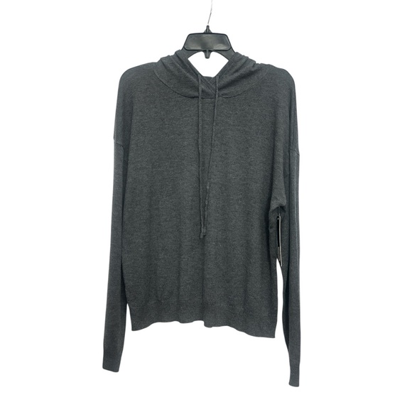 Dress Forum Sweaters - Dress Forum Hooded Sweater Cozy Long Sleeve Pullover Size Medium Gray NWT